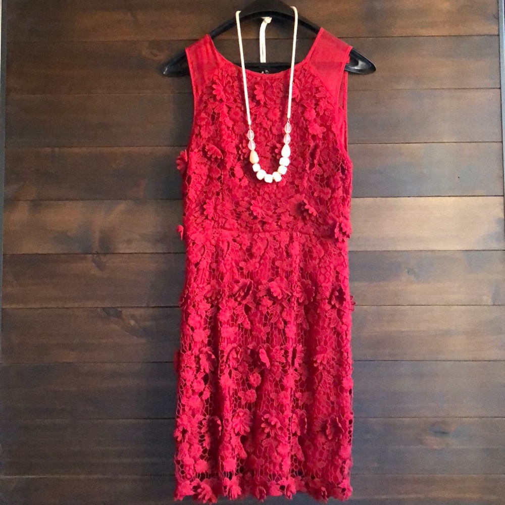 ✨RED HOT Anthropologie Dress ✨
